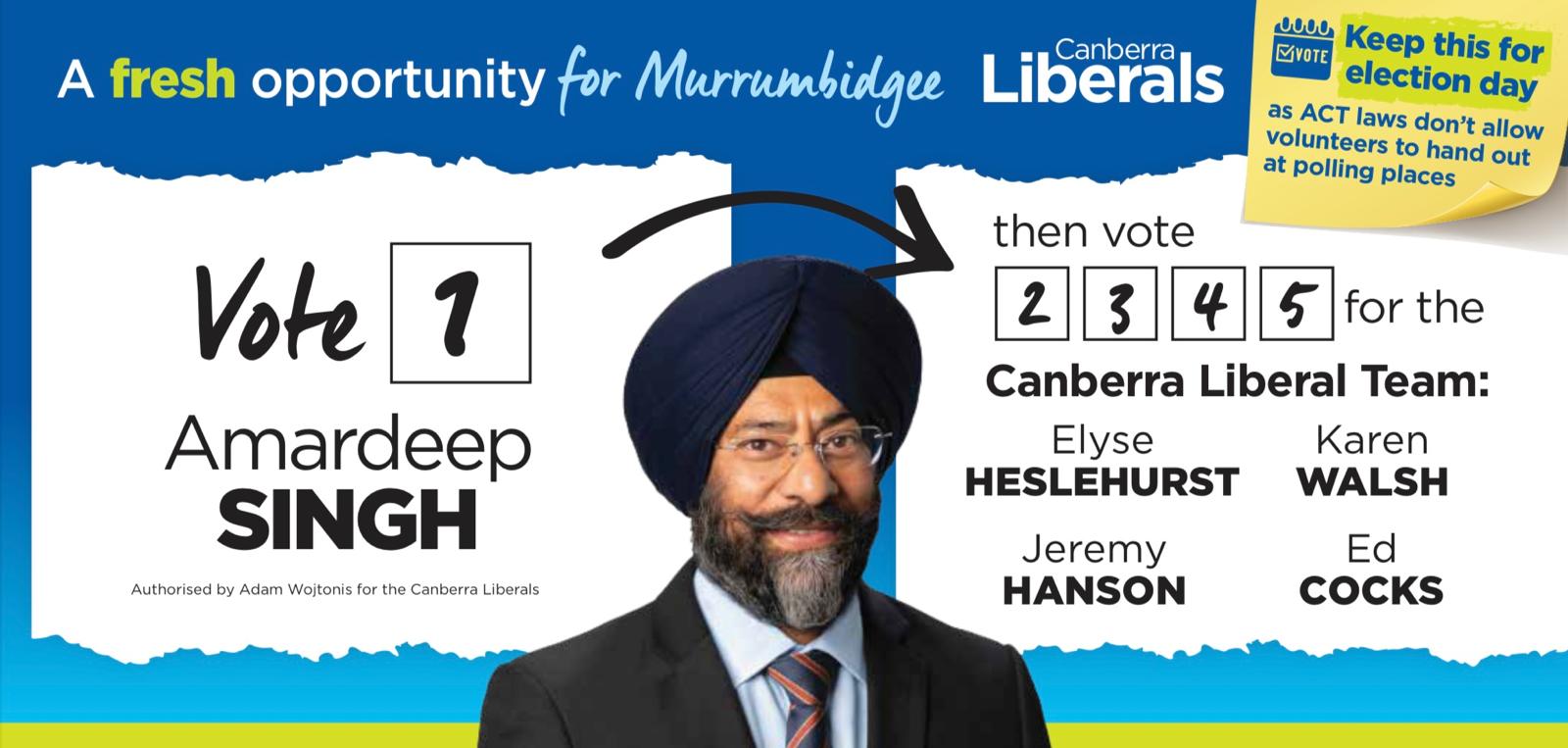 Vote 1 for Amardeep Singh